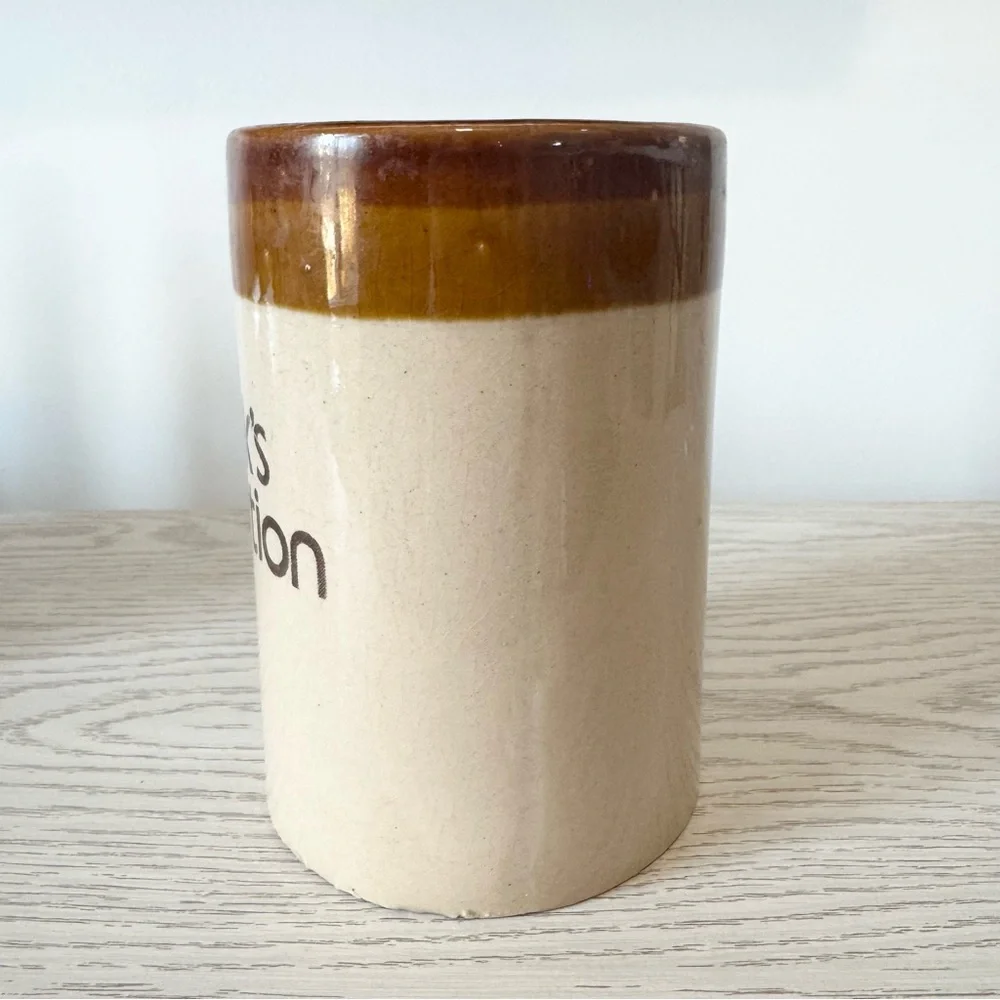 Vintage 70’s 🤎🍄‍🟫 Ceramic  “Cooks Collection” Kitchen Utensil Holder